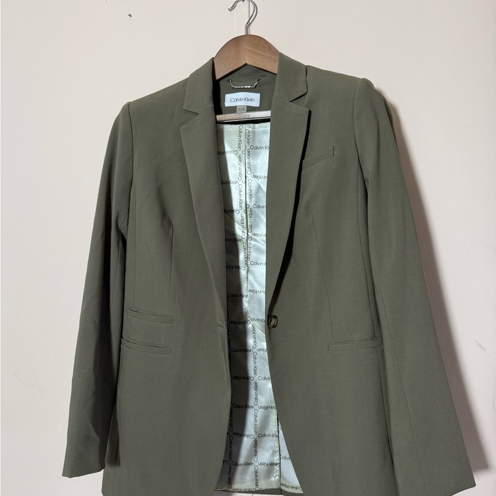 Calvin Klein Olive Blazer